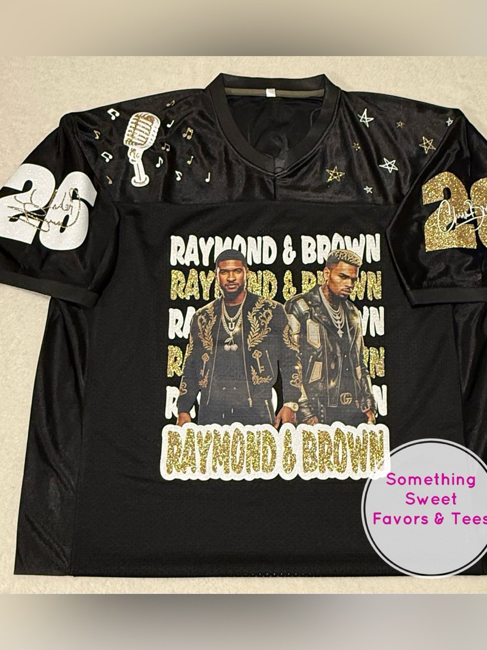 Black Women’s Graphic UNISEX Jersey with Gold Accents - Raymond & Brown